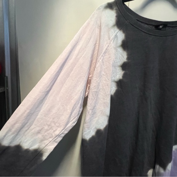 Torrid Tunic pullover Sweatshirt Cozy Fleece Tie Dye Black Pink Purple 2XL - Picture 4 of 10